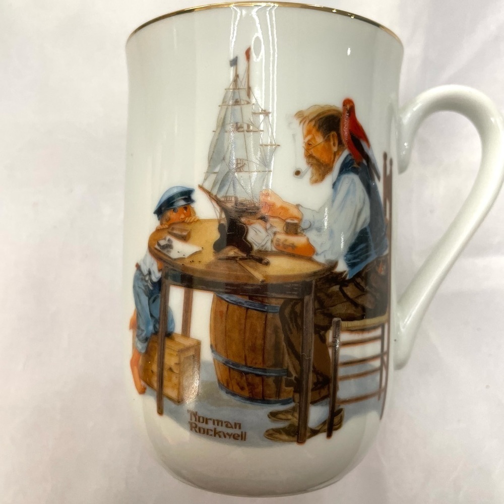 Vintage Norman Rockwell Cups Set Bundle - Picture 5 of 9